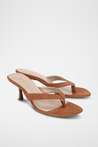 Sandalias de tacón - Camel