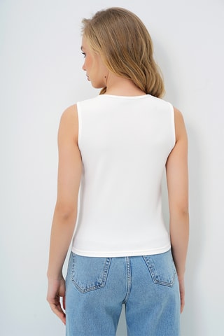 Top sin mangas - Blanco