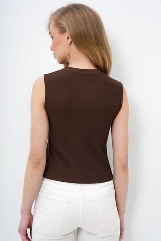 Crop top - Marrón