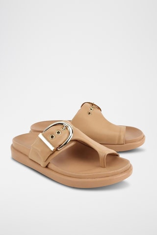 Sandalias con plataforma - Nude