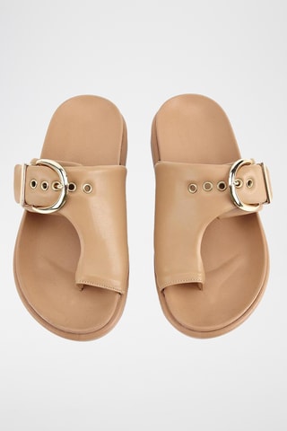 Sandalias con plataforma - Nude