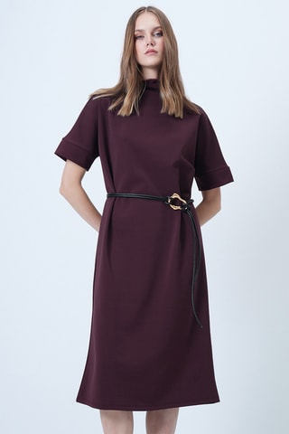 Vestido midi - Burdeos