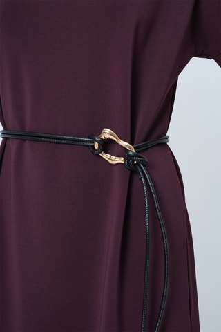 Vestido midi - Burdeos