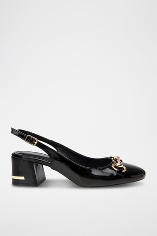 Zapatos con brillo de tacón - Negro