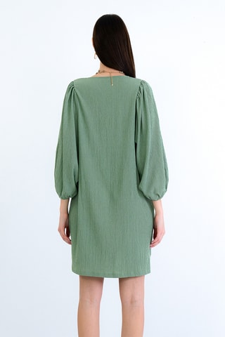 Vestido trapecio - Caqui