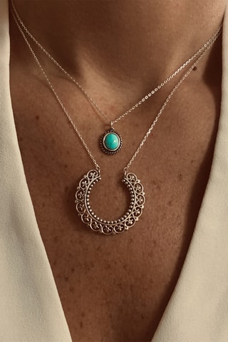 Collar de doble vuelta - Plateado