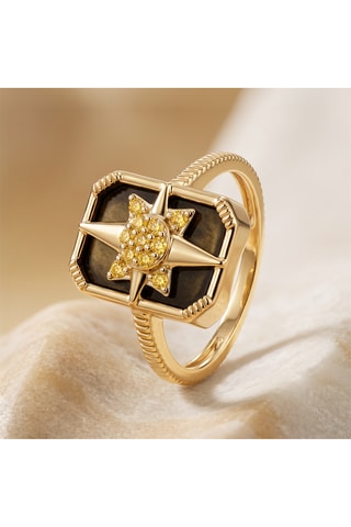 Anillo - Obsidiana