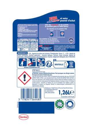 Lessive Total 4+1 XTra - 28 lavages - 1,26 l