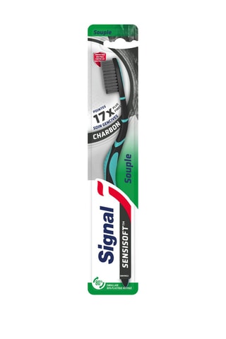 Brosse à dents Signal Sensisoft Charbon - Souple - Coloris aléatoires
