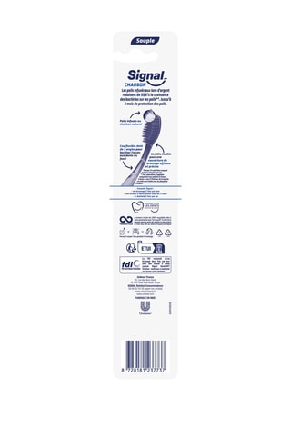 Brosse à dents Signal Sensisoft Charbon - Souple - Coloris aléatoires