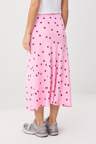 Falda midi - Rosa