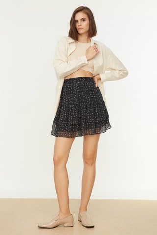 Falda - Blanco y negro