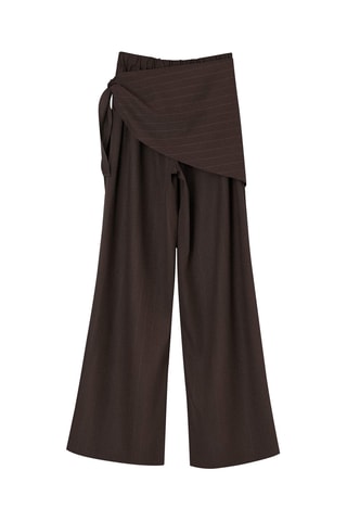Pantalón cruzado - Marrón