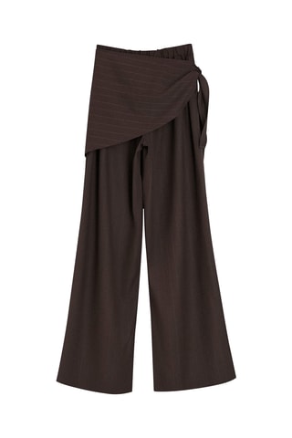 Pantalón cruzado - Marrón