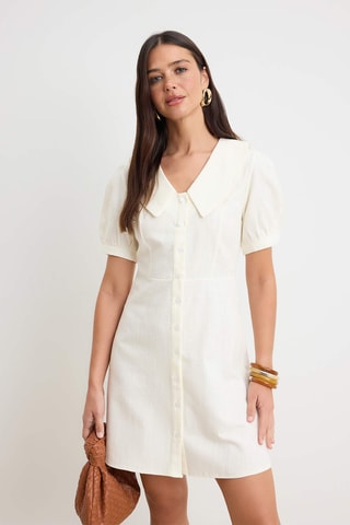 Vestido camisero - Blanco
