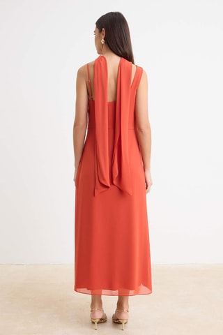 Vestido drapeado - Violeta