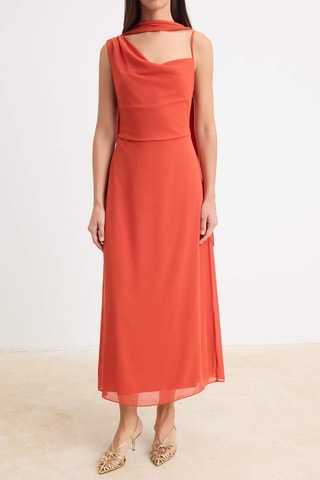 Vestido drapeado - Violeta