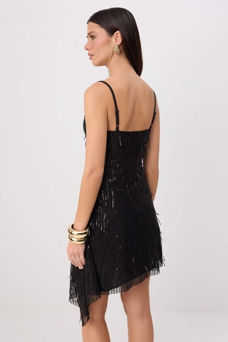 Vestido evasé - Negro