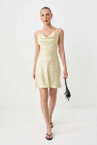 Vestido drapeado - Amarillo