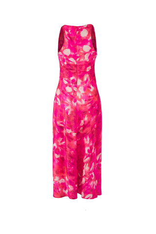 Vestido midi - Rosa y multicolor