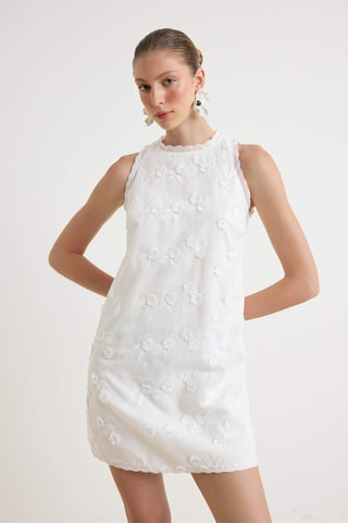 Vestido evasé - Crudo