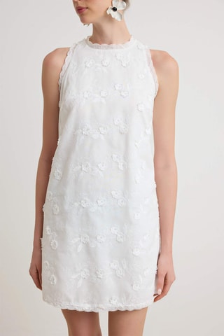 Vestido evasé - Crudo