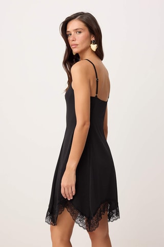Vestido evasé - Negro