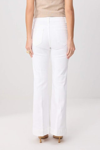 Vaquero wide leg de tiro alto - Blanco