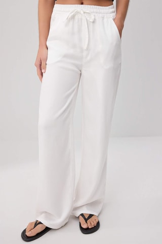 Vaquero wide leg de tiro alto - Crudo