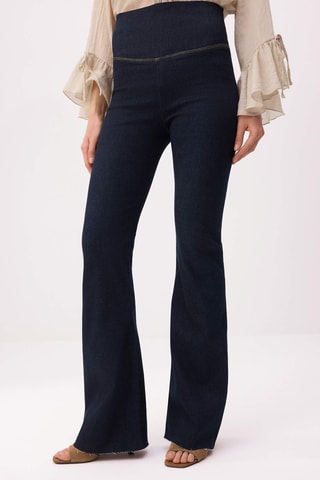 Vaquero skinny fit de tiro alto - Azul oscuro