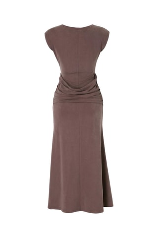 Vestido midi - Marrón