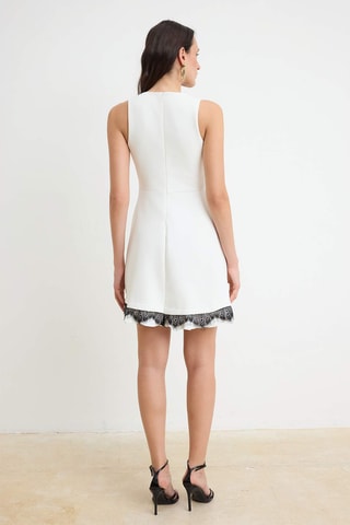 Vestido trapecio - Crudo