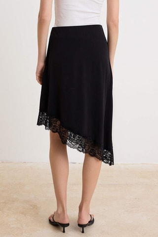 Falda midi - Negro