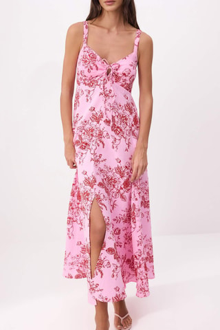 Vestido midi - Rosa