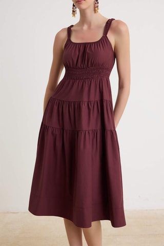 Vestido midi - Violeta