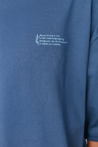 Camiseta oversize - Azul