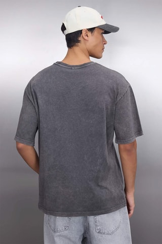 Camiseta oversize - Gris