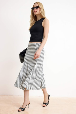 Falda midi - Negro