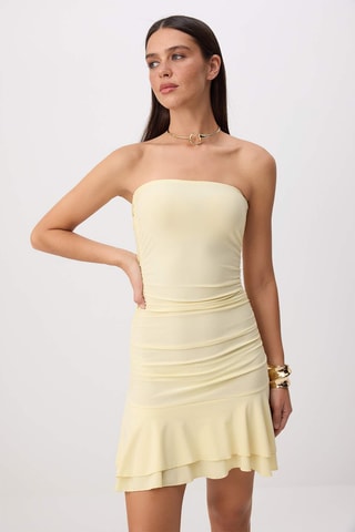Robe bustier - Jaune
