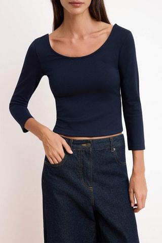 Top - Bleu marine