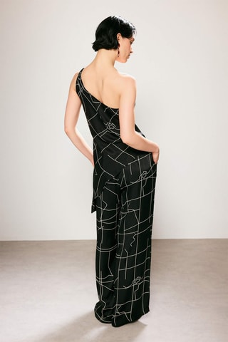 Top asymétrique - Noir