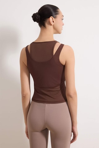 Camiseta de tirantes - Marrón oscuro