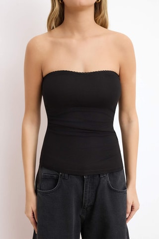 Top bustier - Noir