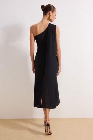 Vestido asimétrico - Negro