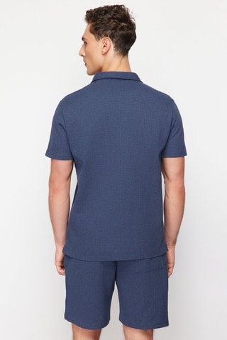Polo y short regular fit - Azul