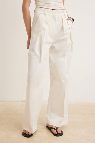 Pantalon wide legs - Blanc