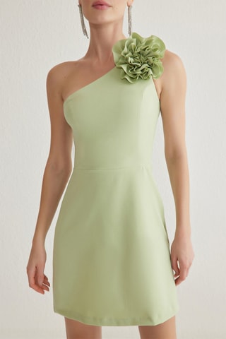 Robe asymétrique - Vert