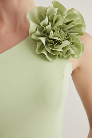 Robe asymétrique - Vert