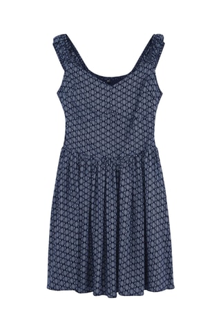 Robe patineuse - Bleu et multicolore