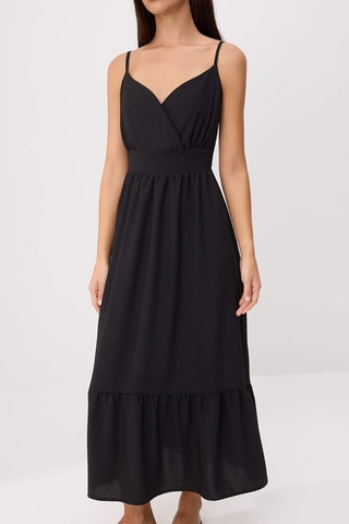 Vestido midi - Negro